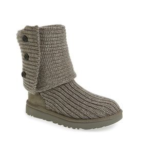 Gray Ugg Cardy boots size 10